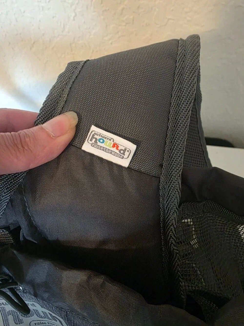 Outward Hound Gray Small Dog Backpack Carrying Case EUC 10 lb Capacity